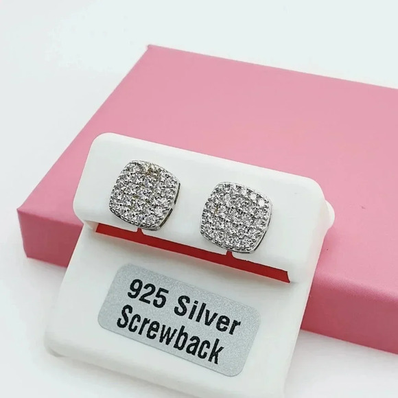 "925 Sterling Silver Cubic Zirconia Earrings, U19254585 - Picture 3 of 12